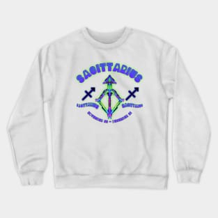 Sagittarius 5a Teal Crewneck Sweatshirt